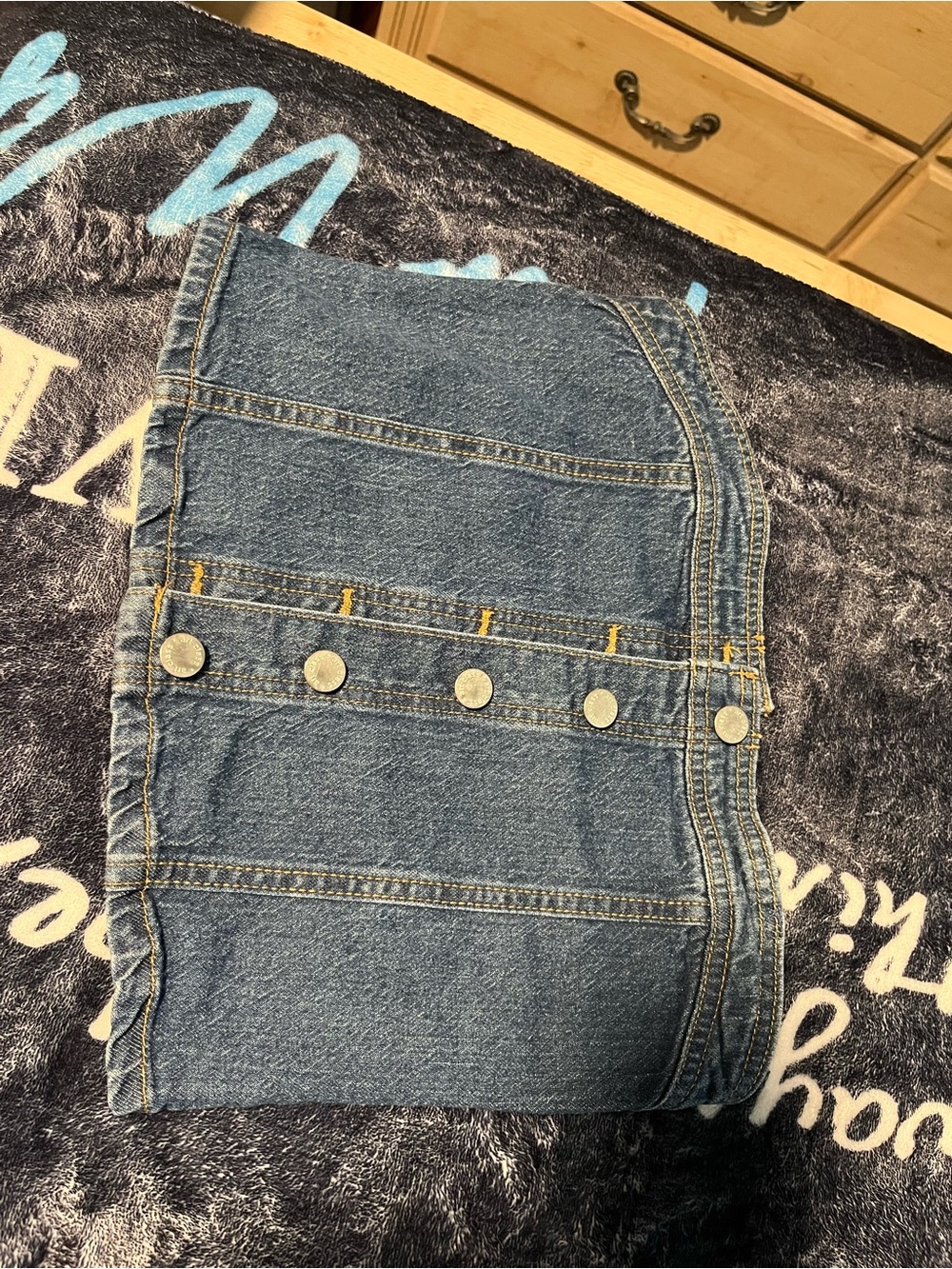 art class Blue Denim top for kid girl